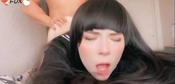  Japanese Student Deep Sucking Dick and had Cowgirl Sex
